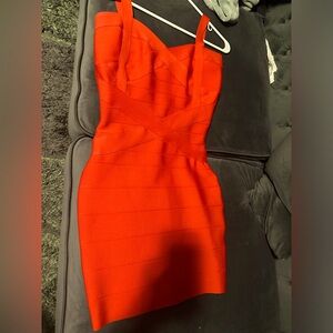 Orange bandage cutesy Dress, Dress it up or down